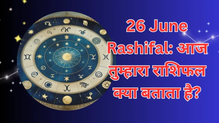 26 June Rashifal आज तुम्हारा राशिफल क्या बताता है